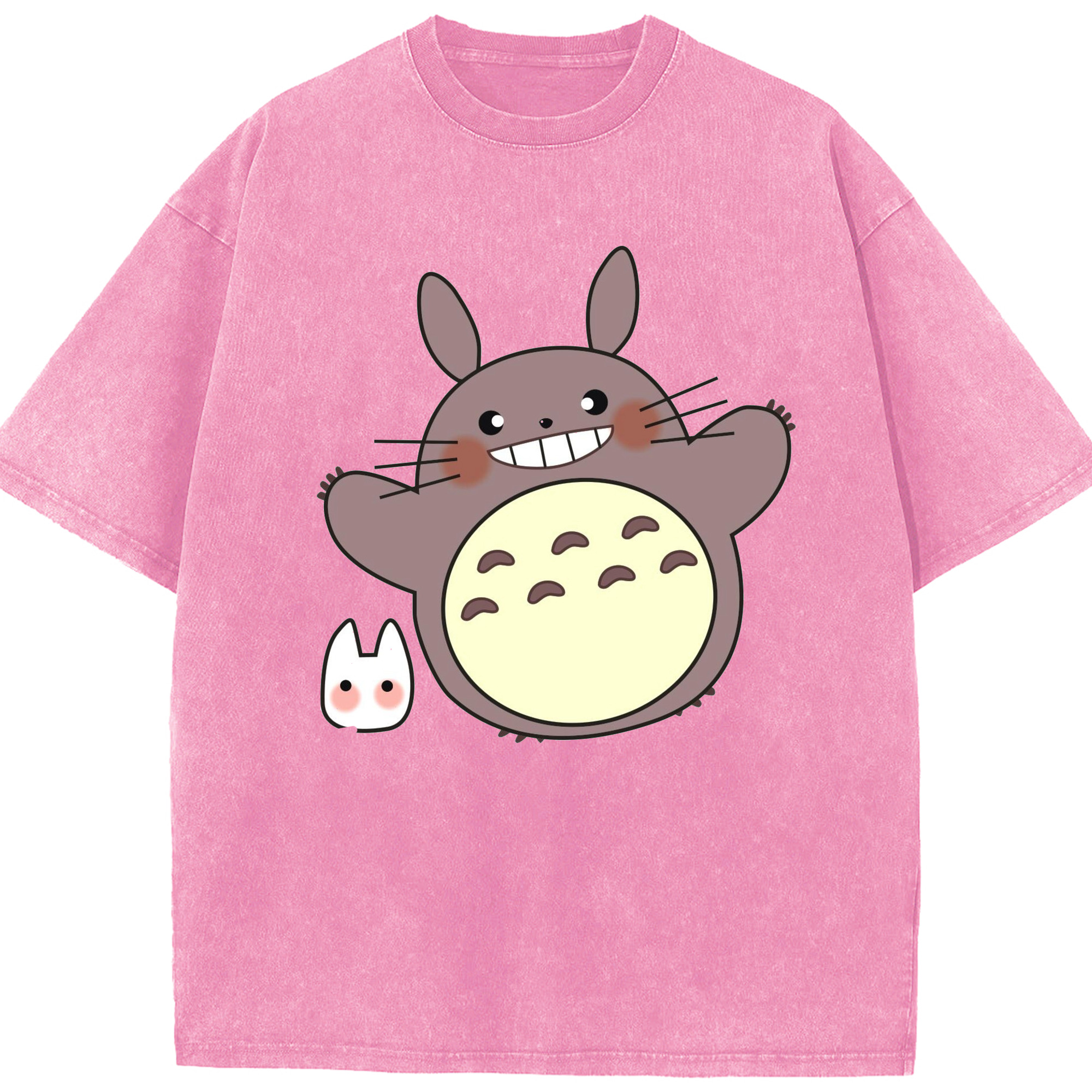 （画像用） となりのトトロ 草壁メイ 草壁サツキ My Neighbor Totoro Satsuki Kusakabe Mei Kusakabe 綿100% ヴィンテージ風 半袖Tシャツ（フロントプリント）